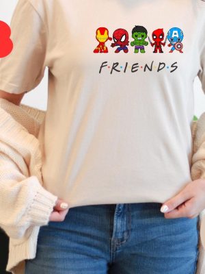 Superhero Friends Shirt Cute Avengers Shirts Marvel Avenger Shirt Superhero T Shirt Christmas Shirt Ironman Avengers Friends Shirt Superhero Shirt revetee 2