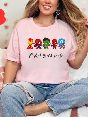 Superhero Friends Shirt Cute Avengers Shirts Marvel Avenger Shirt Superhero T Shirt Christmas Shirt Ironman Avengers Friends Shirt Superhero Shirt revetee 3