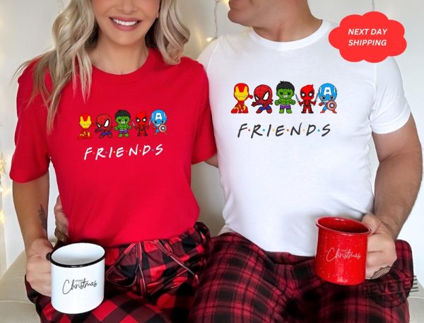 Superhero Friends Shirt Cute Avengers Shirts Marvel Avenger Shirt Superhero T Shirt Christmas Shirt Ironman Avengers Friends Shirt Superhero Shirt revetee 5