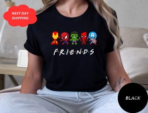 Superhero Friends Shirt Cute Avengers Shirts Marvel Avenger Shirt Superhero T Shirt Christmas Shirt Ironman Avengers Friends Shirt Superhero Shirt revetee 6