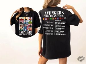 The Avengers The Eras Tour Shirt Disney Super Hero Shirt Avengers Heroes Shirt Disney Marvel Kids Shirt Disney Captain America Shirt Superhero Shirt revetee 2