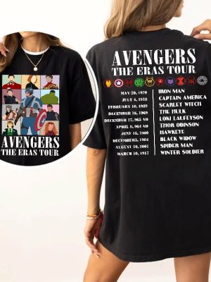 The Avengers The Eras Tour Shirt Disney Super Hero Shirt Avengers Heroes Shirt Disney Marvel Kids Shirt Disney Captain America Shirt Superhero Shirt revetee 2