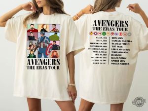 The Avengers The Eras Tour Shirt Disney Super Hero Shirt Avengers Heroes Shirt Disney Marvel Kids Shirt Disney Captain America Shirt Superhero Shirt revetee 3