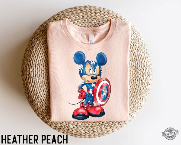 Avengers Mickey Shirt Superhero Mickey Shirt Captain America Mickey Shirt Superhero Mickey Tee Captain Mickey Shirt Superhero Shirt Hoodie Sweatshirt revetee 1