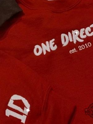 One Direction Embroidered Sweatshirt Christmas Embroidered Hoodie One Direction Embroidered Crewneck Shirt revetee 2