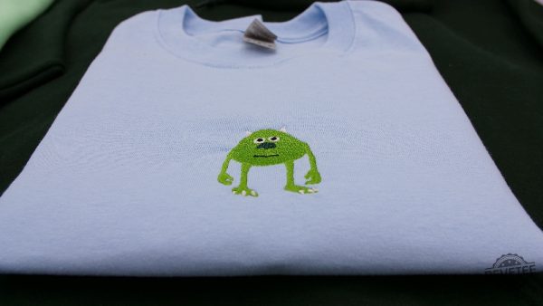 Sully Wazowski Embroidered Shirt Hoodie Sweatshirt Monsters Inc Costumes Embroidered Shirt Sully Monsters Inc Costume revetee 1