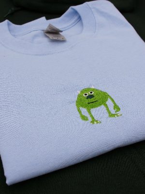 Sully Wazowski Embroidered Shirt Hoodie Sweatshirt Monsters Inc Costumes Embroidered Shirt Sully Monsters Inc Costume revetee 2