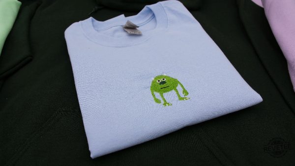 Sully Wazowski Embroidered Shirt Hoodie Sweatshirt Monsters Inc Costumes Embroidered Shirt Sully Monsters Inc Costume revetee 2