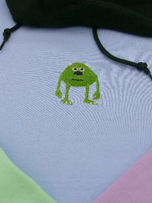 Sully Wazowski Embroidered Shirt Hoodie Sweatshirt Monsters Inc Costumes Embroidered Shirt Sully Monsters Inc Costume revetee 3