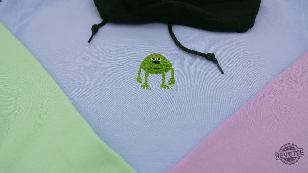 Sully Wazowski Embroidered Shirt Hoodie Sweatshirt Monsters Inc Costumes Embroidered Shirt Sully Monsters Inc Costume revetee 3