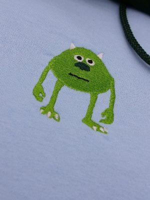 Sully Wazowski Embroidered Shirt Hoodie Sweatshirt Monsters Inc Costumes Embroidered Shirt Sully Monsters Inc Costume revetee 4