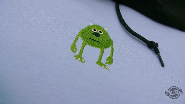 Sully Wazowski Embroidered Shirt Hoodie Sweatshirt Monsters Inc Costumes Embroidered Shirt Sully Monsters Inc Costume revetee 4