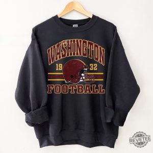 Washington Football Vintage Sweatshirt T Shirt Washington Crewneck Commander Sweater Washington Fan Gift Washington T Shirt revetee 3