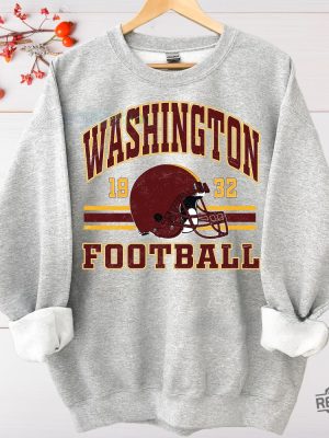 Washington Football Vintage Sweatshirt T Shirt Washington Crewneck Commander Sweater Washington Fan Gift Washington T Shirt revetee 4