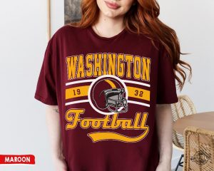 Washington Football Crewneck Shirt Vintage Style Washington Sweatshirt Commander Sweater Washington Fans Gift Washington T Shirt Hoodie revetee 5