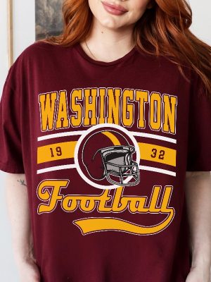 Washington Football Crewneck Shirt Vintage Style Washington Sweatshirt Commander Sweater Washington Fans Gift Washington T Shirt Hoodie revetee 5