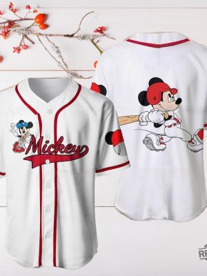 Mickey Baseball Shirt Mickey Mouse Jersey Shirt Mickey Lover Disneyland Baseball Jersey revetee 2