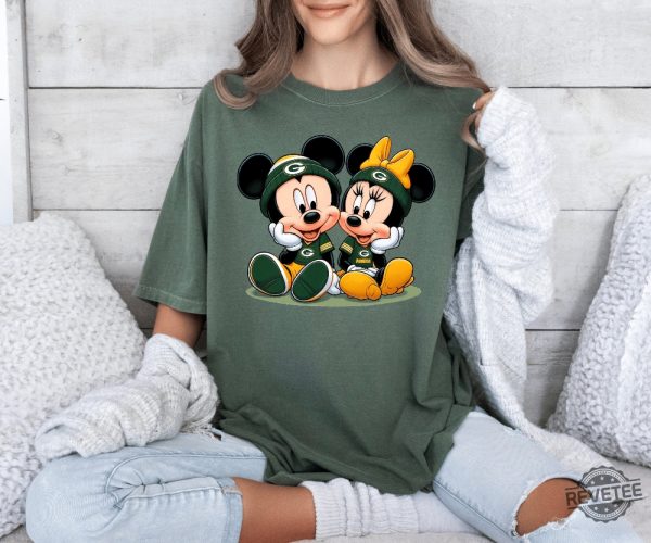 Disney Football Shirts Football Mickey And Minnie Sweatshirt Disney Sport Hoodie Family Matching Disney Football Sweater revetee 1