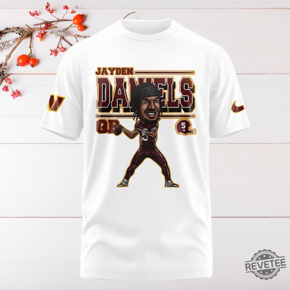 Washington Commanders Jayden Daniels 2024 White T Shirt Jayden Daniels Shirt Hoodie Sweatshirt