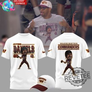 Washington Commanders Jayden Daniels 2024 White T Shirt Jayden Daniels Shirt Hoodie Sweatshirt revetee 2