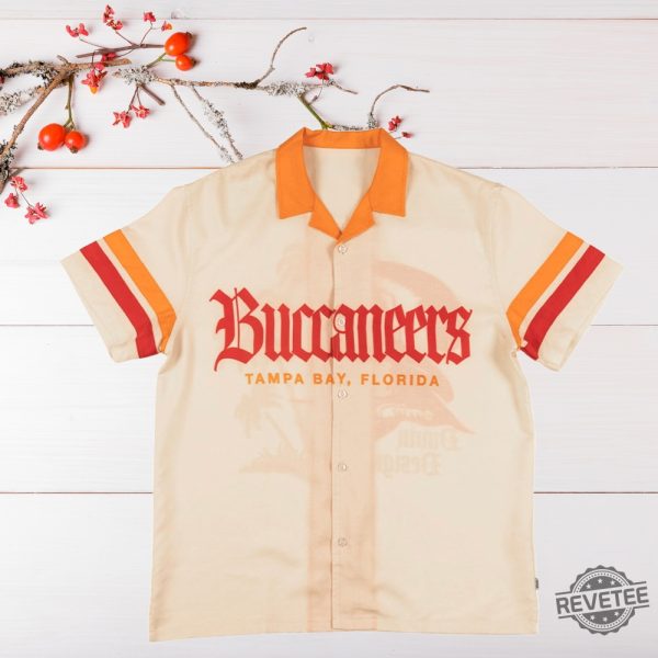 Duvin X Buccaneers Cabana Shirt Buccaneers Creamsicle Shirt Duvin Design Buccaneers Cabana Hawaiian Shirt revetee 5