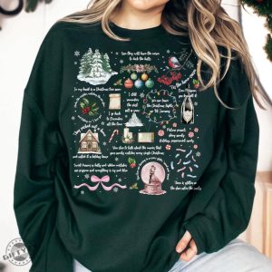 Christmas Song Lyrics Sweatshirt Christmas Song Tshirt Song Lyrics Collage With Christmas Symbols Lyrics Hoodie Cozy Fall Apparel Shirt giftyzy 2