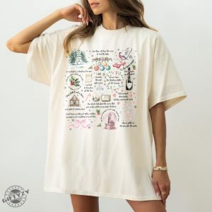 Christmas Song Lyrics Sweatshirt Christmas Song Tshirt Song Lyrics Collage With Christmas Symbols Lyrics Hoodie Cozy Fall Apparel Shirt giftyzy 5