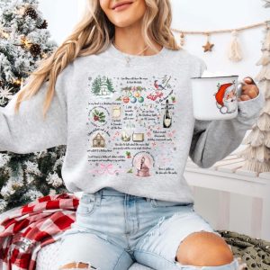 Christmas Song Lyrics Sweatshirt Christmas Song Tshirt Song Lyrics Collage With Christmas Symbols Lyrics Hoodie Cozy Fall Apparel Shirt giftyzy 6