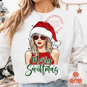 Merry Swiftmas Shirt Funny Christmas Tshirt Christmas Season Hoodie Music Fan Christmas Sweatshirt Xmas Shirt giftyzy 5