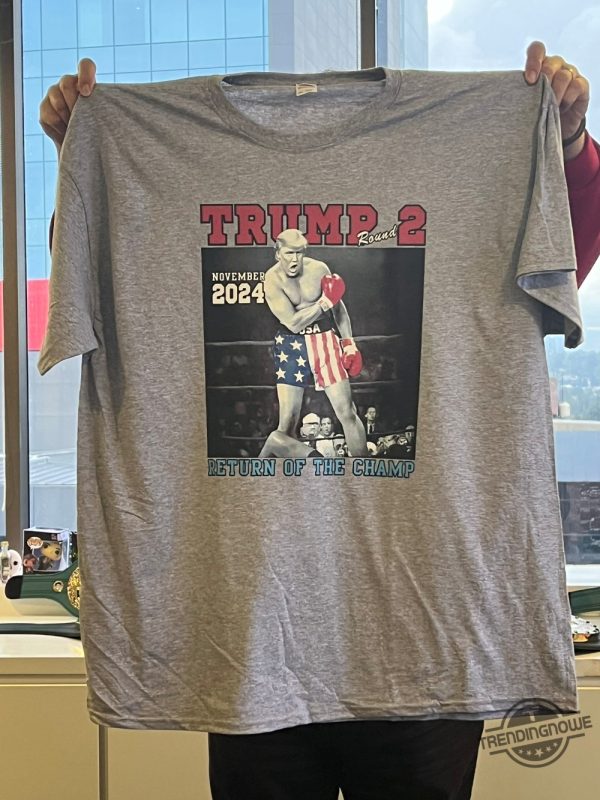 Trump 2 Return Of The Champ Shirt Show Your Support With Bold Apparel trendingnowe 1