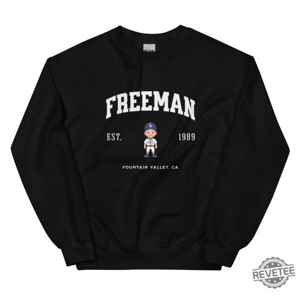 Freddie Freeman Dodgers Varsity Crew Sweatshirt Freddie Freeman Shirt Hoodie revetee 1