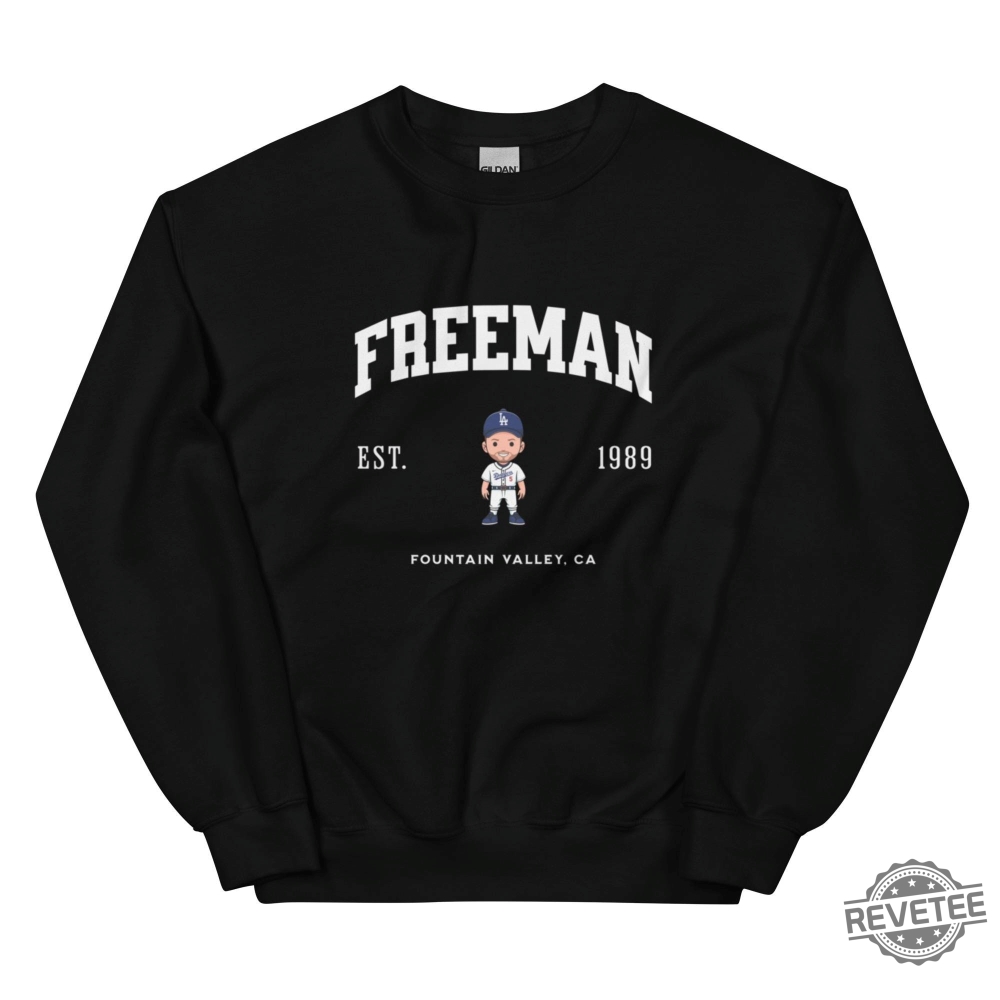 Freddie Freeman Dodgers Varsity Crew Sweatshirt Freddie Freeman Shirt Hoodie