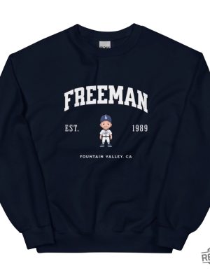 Freddie Freeman Dodgers Varsity Crew Sweatshirt Freddie Freeman Shirt Hoodie revetee 2