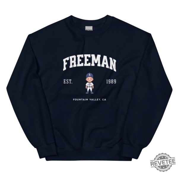 Freddie Freeman Dodgers Varsity Crew Sweatshirt Freddie Freeman Shirt Hoodie revetee 2