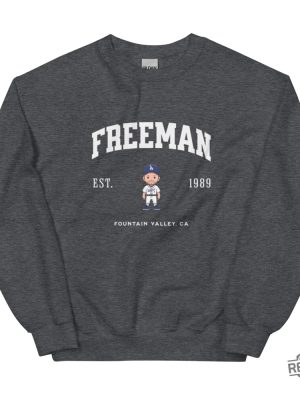 Freddie Freeman Dodgers Varsity Crew Sweatshirt Freddie Freeman Shirt Hoodie revetee 5