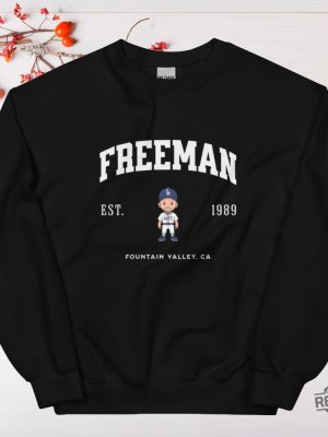 Freddie Freeman Dodgers Varsity Crew Sweatshirt Freddie Freeman Shirt Hoodie revetee 6