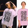 I Give Zero Fucks And I Got Zero Chill In Me Sweatshirt Ariana Grande Slogan Pink Sweater Ariana Grande Shirt Sweatshirt Hoodie revetee 1