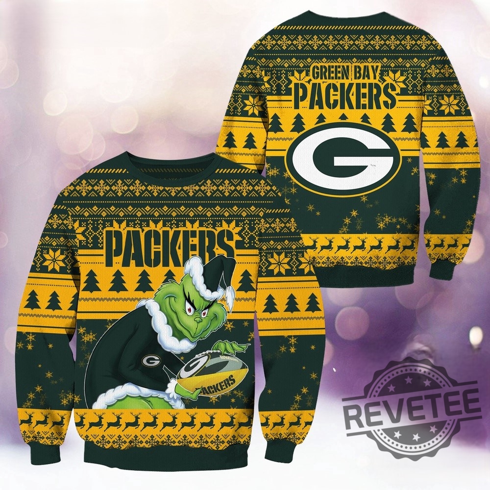 Nfl Green Bay Packers Football Grinch Christmas Ugly Sweater Grinch Green Bay Packers Nfl Ugly Sweatshirt Unique