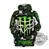 Fox Racing Monster All Over Printed 3D Hoodie Shirt Sweatshirt Fox Racing Monster Energy 3D Hoodie revetee 1