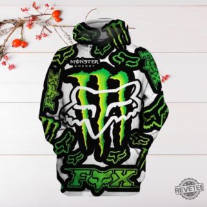 Fox Racing Monster All Over Printed 3D Hoodie Shirt Sweatshirt Fox Racing Monster Energy 3D Hoodie revetee 2