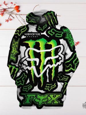 Fox Racing Monster All Over Printed 3D Hoodie Shirt Sweatshirt Fox Racing Monster Energy 3D Hoodie revetee 2