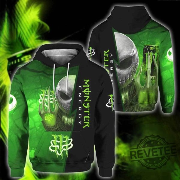 Monster Energy Fox Racing 3D Hoodie All Over Printed Shirt Sweatshirt revetee 1