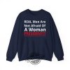 Real Men Are Not Afraid Of A Woman President Shirt Empowering Political Statement Tee trendingnowe 1