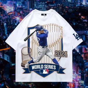 los angeles dodgers world series tee vintage championship t shirt 2024