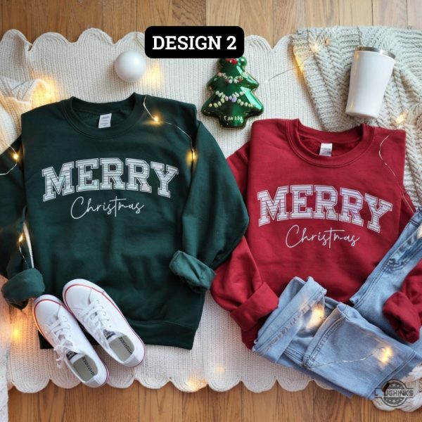 merry christmas sweatshirt t shirt hoodie merry and bright buffalo plaid sweater xmas jumper gift laughinks 2