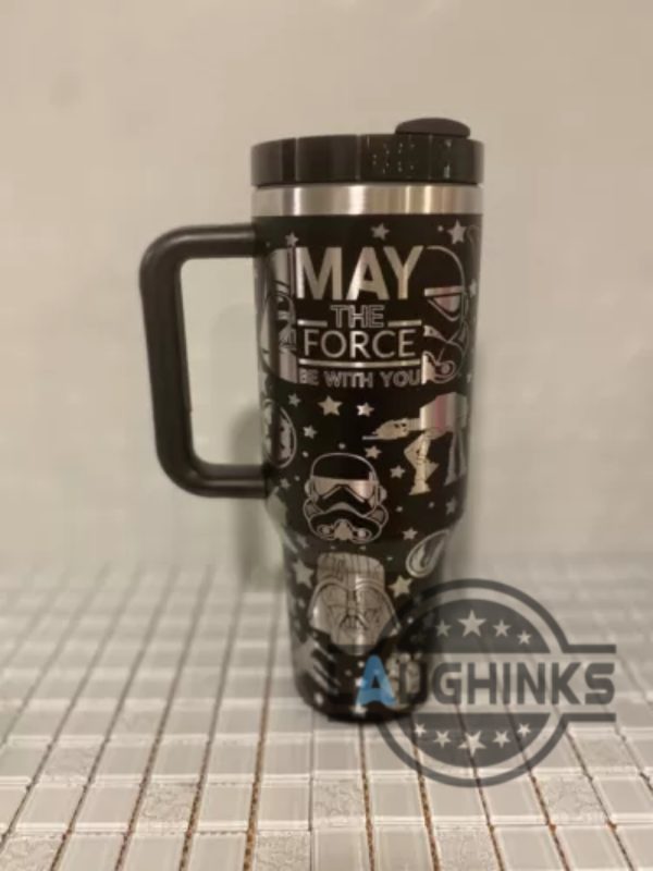 star wars laser engraved 40oz cup may the force be with you stanley 40 oz tumbler dupe laughinks 4