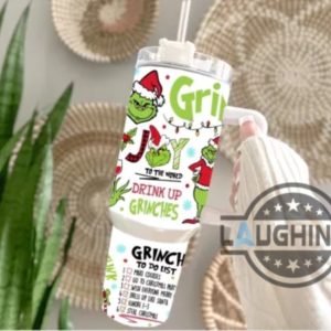 drink up grinches christmas stanley tumbler dupe 40 oz