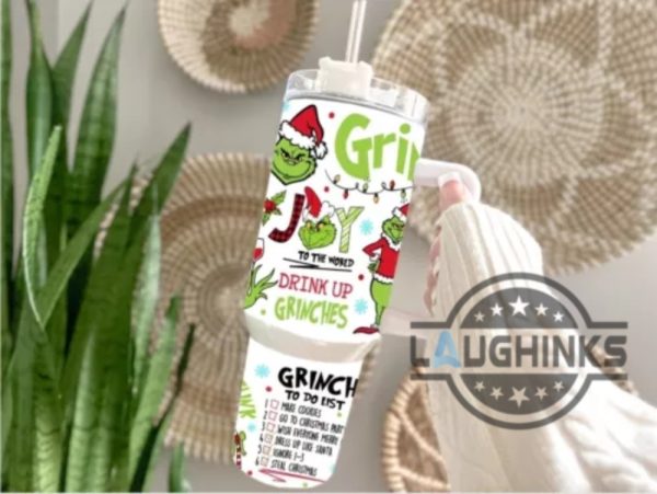 drink up grinches christmas stanley tumbler dupe 40 oz