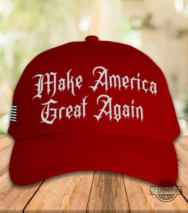 dark gothic maga hat elon musk make america great again embroidered baseball hat laughinks 3