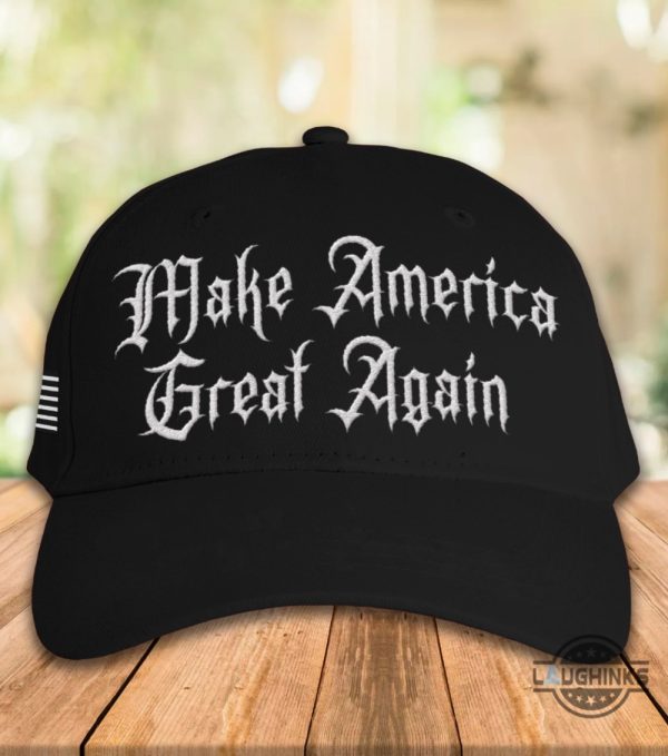 dark gothic maga hat elon musk make america great again embroidered baseball hat laughinks 4